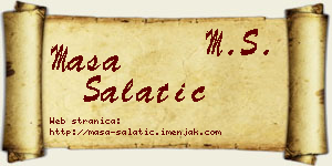 Maša Salatić vizit kartica